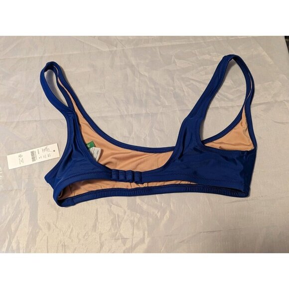 NEW J. Crew Heritage Scoopneck Bikini Swim Top Women S Blue Beach (876) - Picture 4 of 7